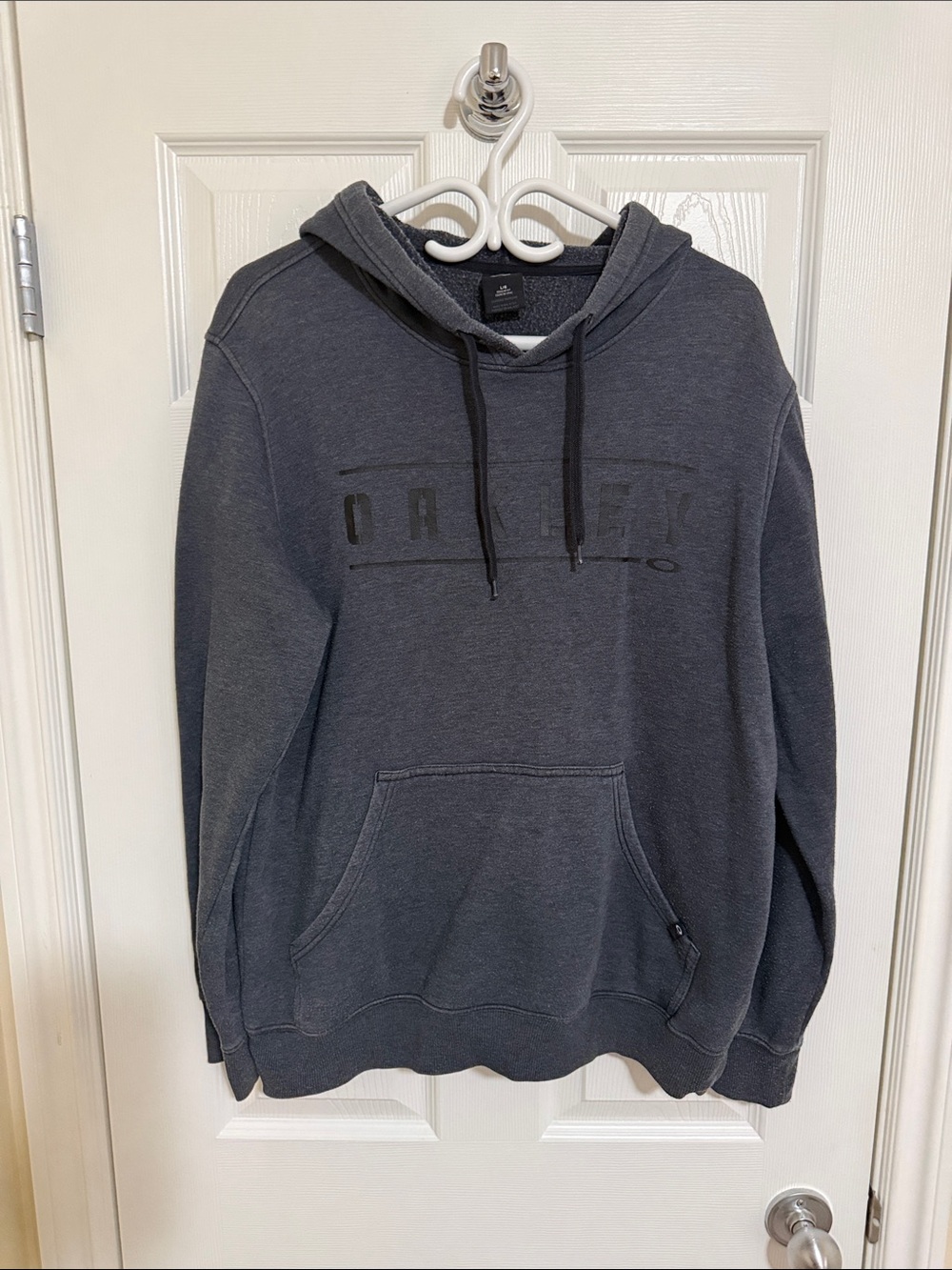 Oakley Dark Gray Pullover Hoodie with Subtle Logo